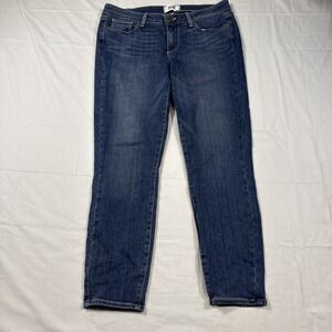 JEANS CROP PAIGE Verdugo Women's 30 Dark Wash Stretch Denim Mid Rise‎